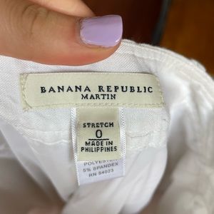 Linen white pants from banana republic